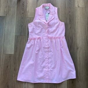 Tuckernuck | Oxford Shirt Dress | Pink | Size Medium